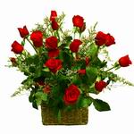 18+1 Red Roses Basket